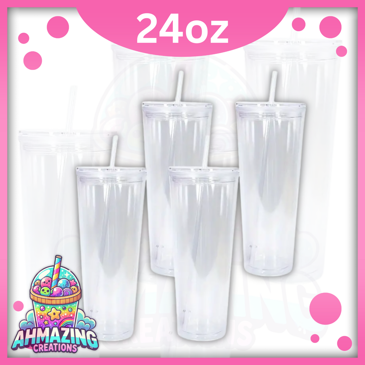 24oz Snow Globe Cup Plastic